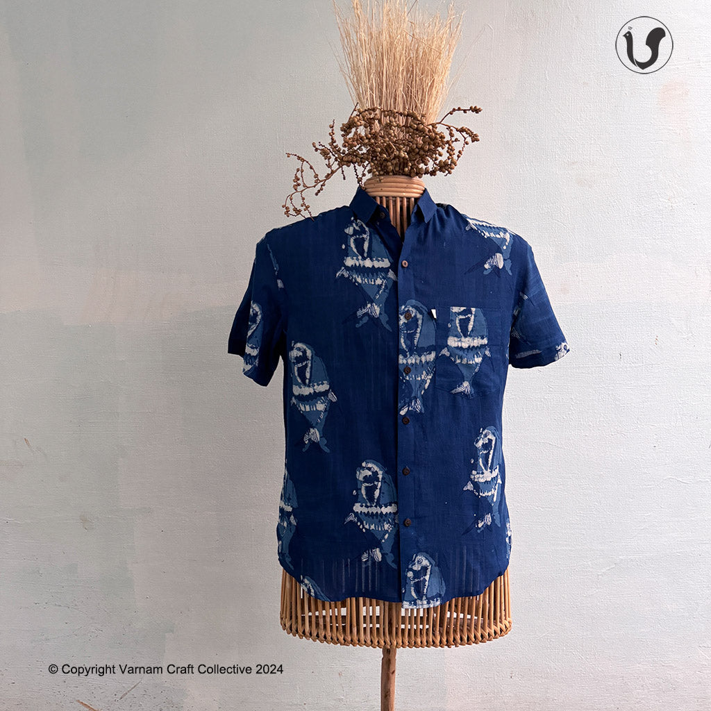 MATSYA IN INDIGO (Half Sleeves)