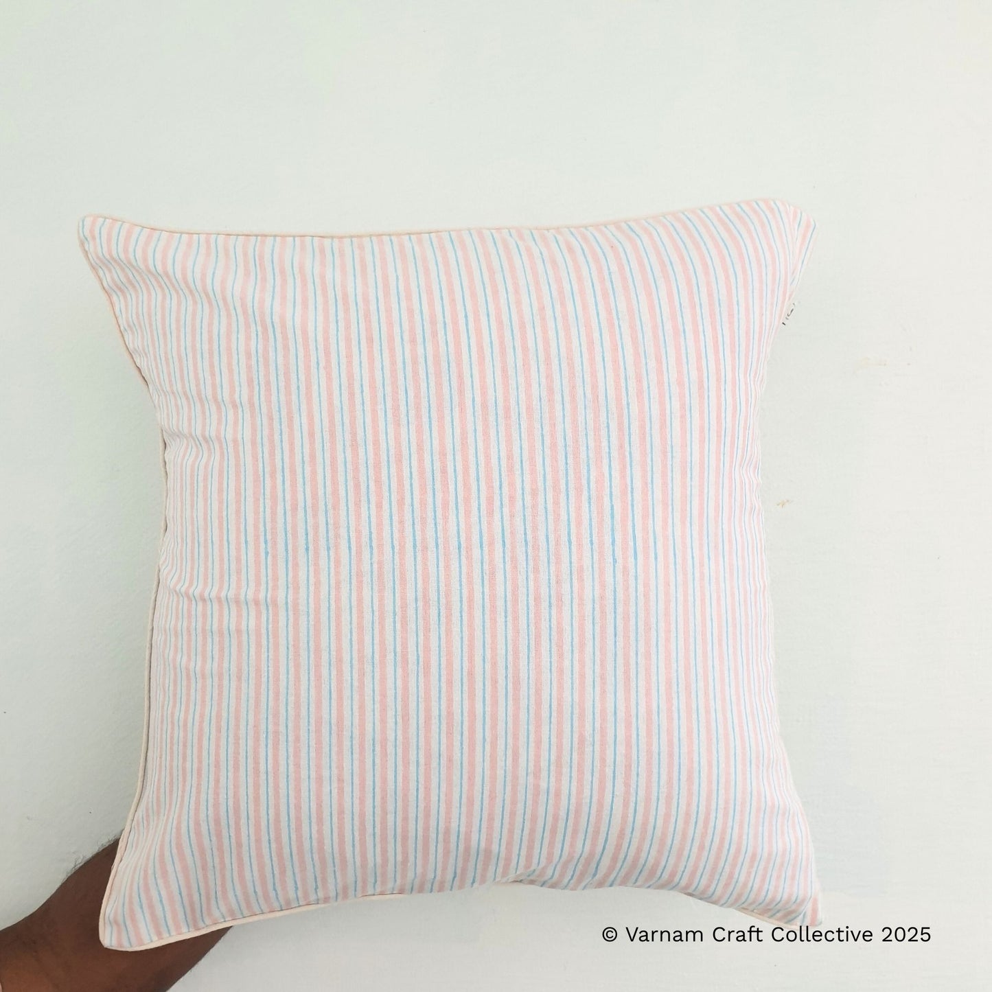 BLOCKPRINT IN STRIPES (pink)
