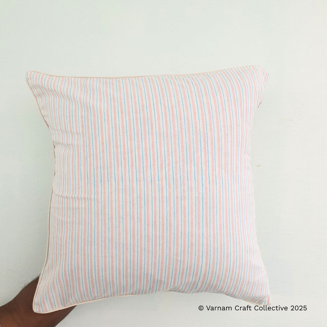 BLOCKPRINT IN STRIPES (pink)