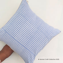 Load image into Gallery viewer, BLOCKPRINT IN STRIPES (blue)
