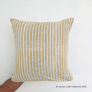 BLOCKPRINT IN STRIPES (yellow)