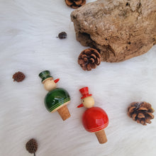Load image into Gallery viewer, FLAKY SNOWMAN bottle stoppers (a pair)
