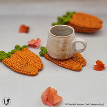 Load image into Gallery viewer, CARROT JUTE COASTER
