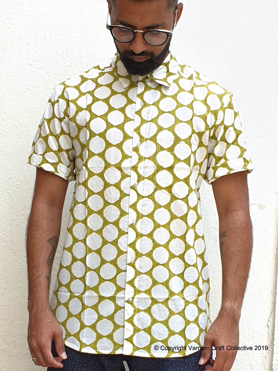 POLKA GREENS (half sleeves)