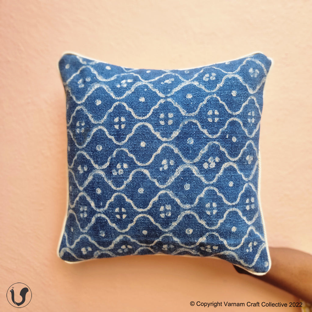 DHURRIE COVERS - INDIGO