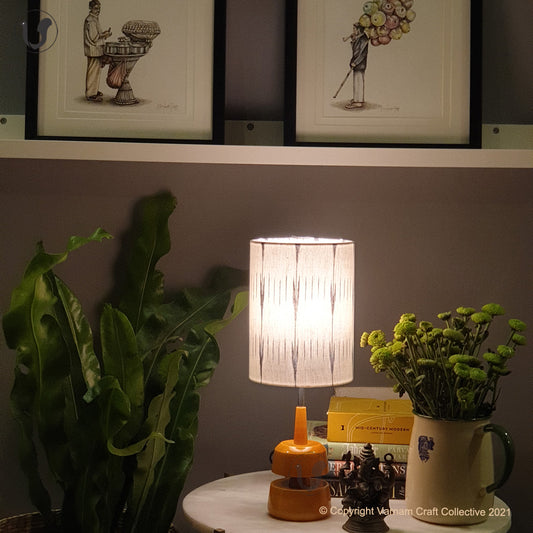 MINI TRIKONE Yellow ~ 6X8" BLACK RAIN IKAT