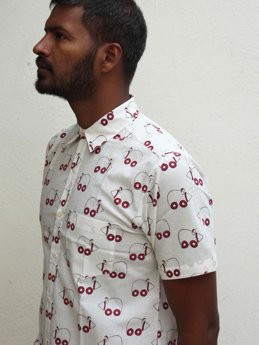 BLIND MICE in red-black (half sleeves)