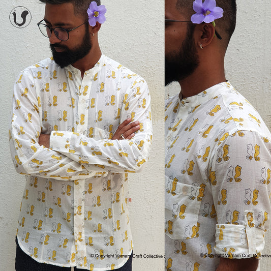SEAHORSE lemon grey  (full sleeves)