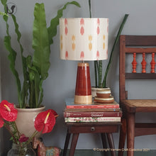Load image into Gallery viewer, SLANT Red ~ 10&quot; OrangeYellow Ikat (M)
