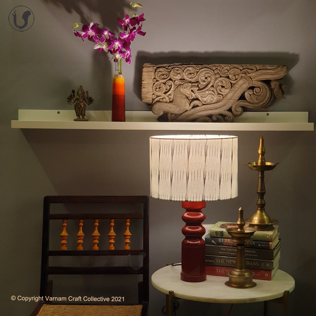 STHAMB Red ~ 12" Black Rain IKAT