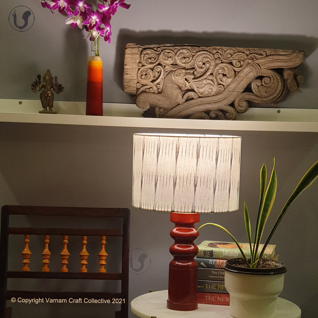 STHAMB Red ~ 12" Black Rain IKAT