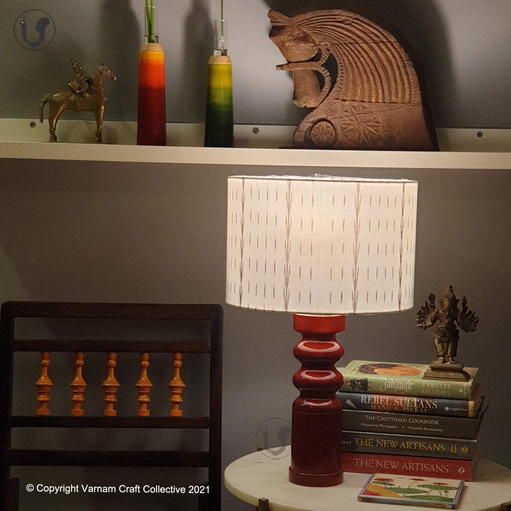 STHAMB Red ~ 12" Brown Rain IKAT