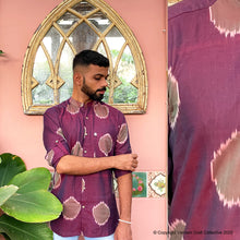 Load image into Gallery viewer, OLIVE ON WINE IKAT (full sleeves)
