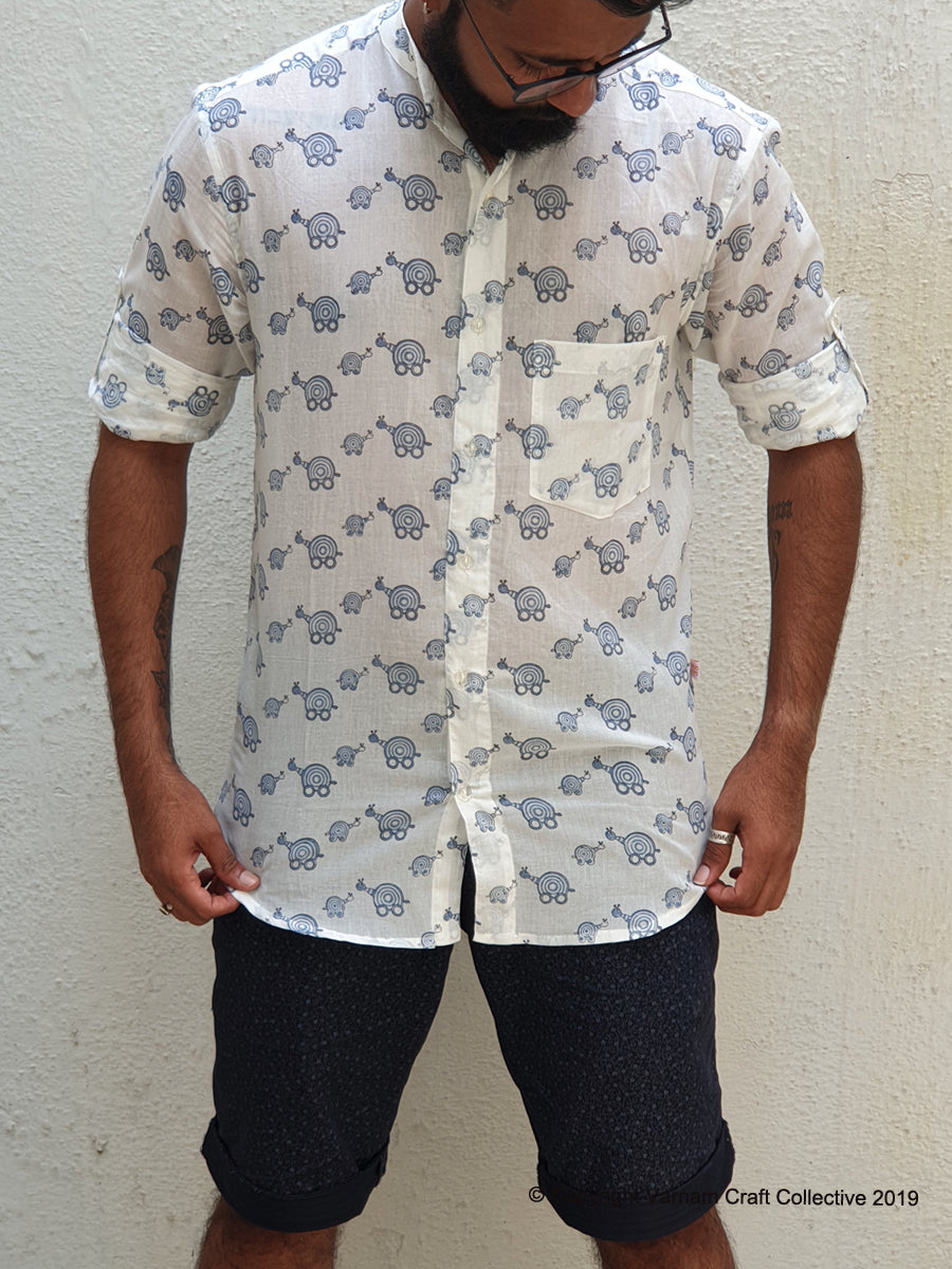 SLIPPY SLOPS snails in Blue (full sleeves)