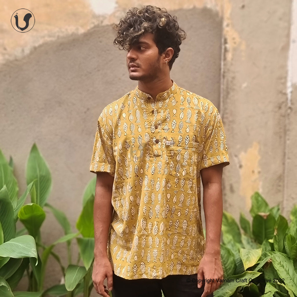 MATSYA in lime green (short kurta)