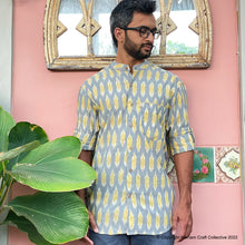 Load image into Gallery viewer, MUSTARD GREY IKAT (full sleeves)
