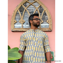 Load image into Gallery viewer, MUSTARD GREY IKAT (full sleeves)
