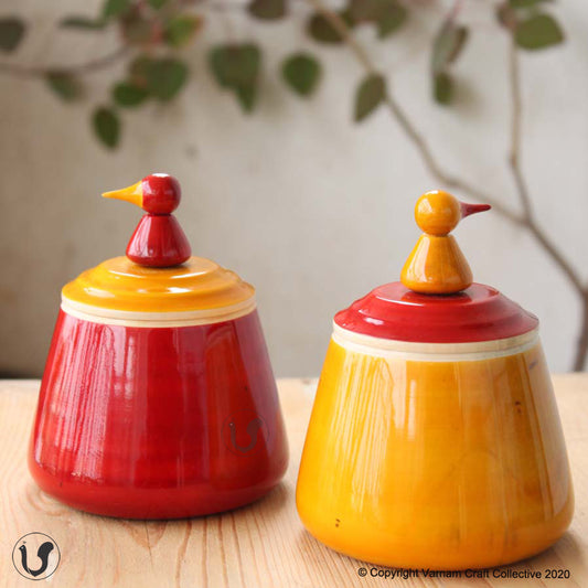 KURUVI knick-knack boxes (pair)