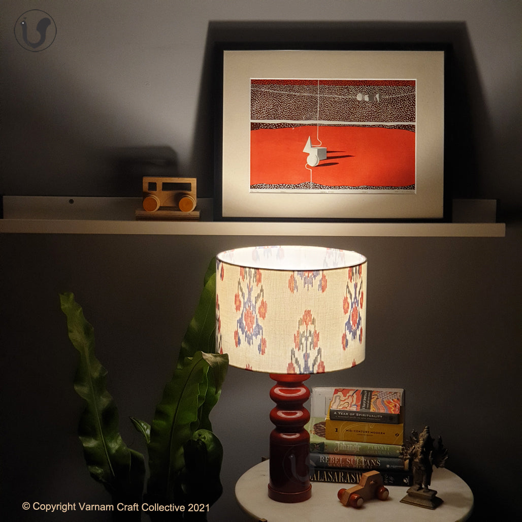 STHAMB Red ~ 12" red-blue IKAT