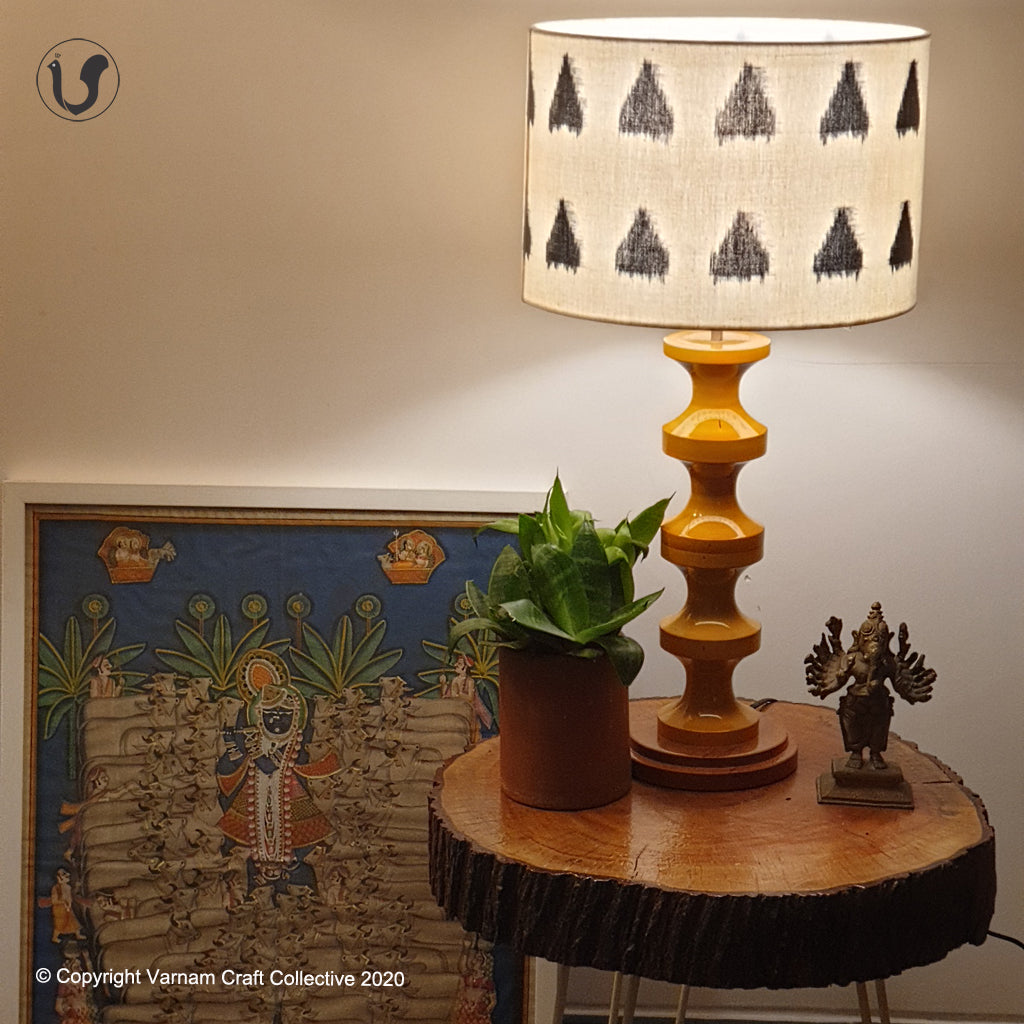 SWIRL BASE Mustard ~ 12" GOPURA IKAT DRUM