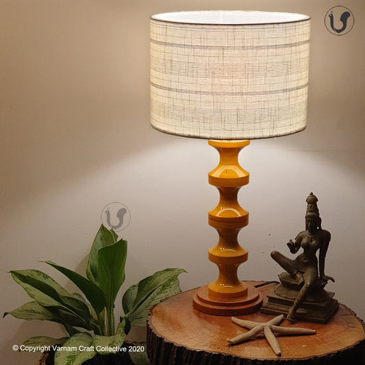 SWIRL BASE Mustard ~ 12" BLACK STRIPES DRUM